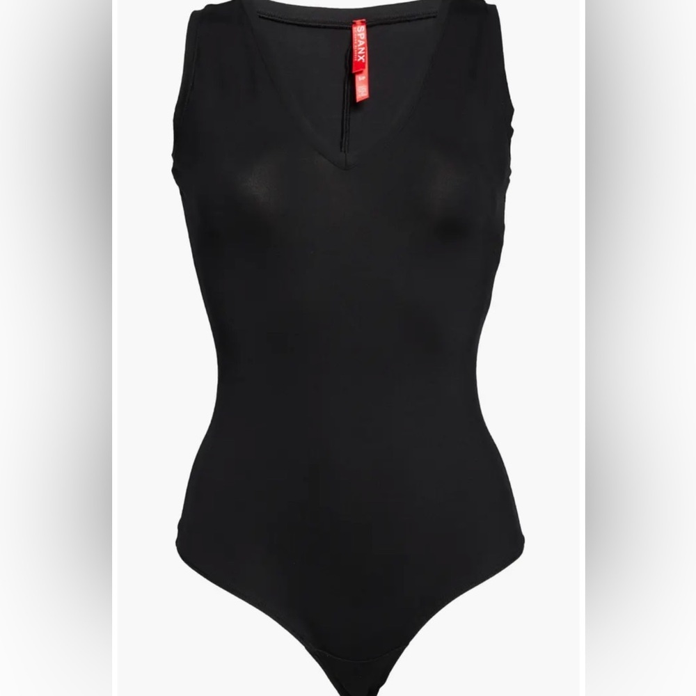Spanx Suit Yourself V-Neck Tank Bodysuit 1X black like new